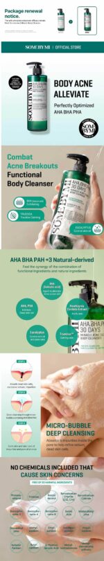 SOME BY MI AHA BHA PHA 30 Days Miracle Clear Body Cleanser 400g - Image 2