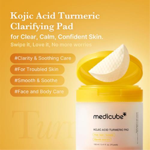MECUS14-TP_KOJIC ACID TURMERIC PAD 70pcs Medicube KOJIC ACID TURMERIC PAD 70pcs - Image 1